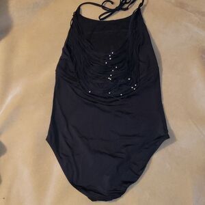 Skye Beaded String Back‎ One Piece Swimsuit XL